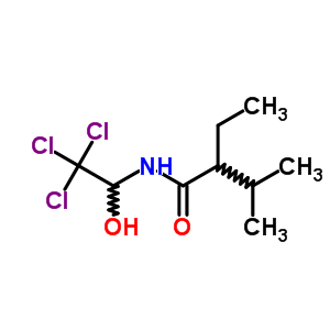 N-(1-羟基-2,2,2-三氯乙基)-2-异丙基丁酰胺结构式_64037-69-0结构式