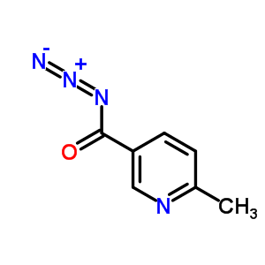6-甲基-3-吡啶羰基叠氮化物结构式_64038-04-6结构式