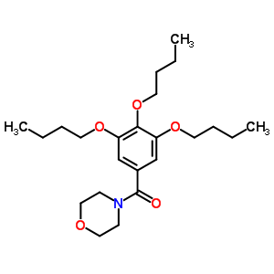 4-(3,4,5-三丁氧基苯甲酰基)吗啉结构式_64038-94-4结构式
