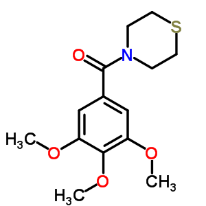 4-(3,4,5-三甲氧基苯甲酰基)硫代吗啉结构式_64038-98-8结构式