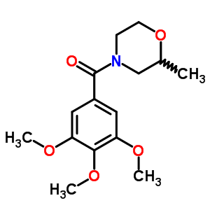 2-甲基-4-(3,4,5-三甲氧基苯甲酰基)吗啉结构式_64039-11-8结构式