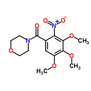 4-(2-硝基-3,4,5-三甲氧基苯甲酰基)吗啉结构式_64039-13-0结构式