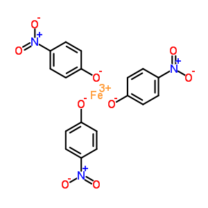 三(4-硝基苯酚)铁(III)结构式_64047-80-9结构式