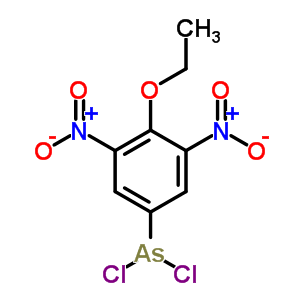 二氯(4-乙氧基-3,5-二硝基苯基)胂结构式_64049-19-0结构式