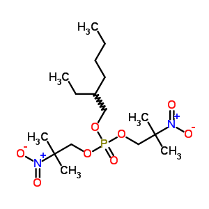 二(2-甲基-2-硝基丙基)(2-乙基己基)磷酸酯结构式_64050-61-9结构式