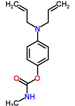 4-二烯丙基氨基苯基 =N-甲基氨基甲酸酯结构式_64059-14-9结构式
