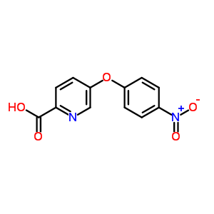 5-(4-硝基苯氧基)-2-吡啶羧酸结构式_64064-64-8结构式