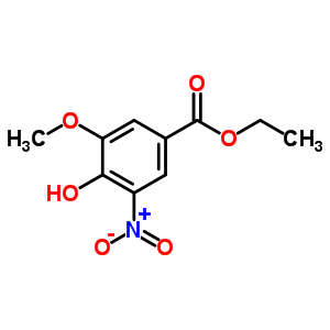 4-羟基-3-甲氧基-5-硝基苯甲酸乙酯结构式_64095-07-4结构式