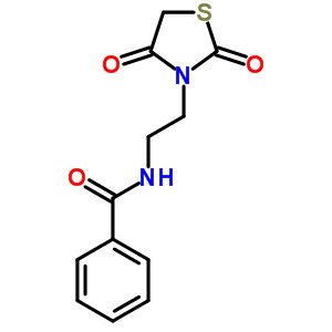 n-[2-(2,4-二氧代-3-噻唑啉基)乙基]-苯甲酰胺结构式_64202-44-4结构式