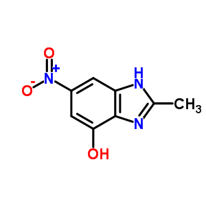 (9ci)-2-甲基-6-硝基-1H-苯并咪唑-4-醇结构式_64236-07-3结构式