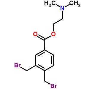 2-二甲基氨基乙基 3,4-双(溴甲基)苯甲酸结构式_64236-17-5结构式
