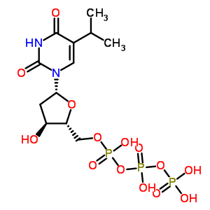 5-异丙基-2-脱氧尿苷三磷酸结构式_64374-79-4结构式