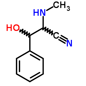 b-羟基-a-(甲基氨基)-苯丙腈结构式_64399-68-4结构式