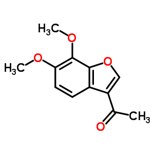 1-(6,7-二甲氧基-2-苯并呋喃)乙酮结构式_64466-48-4结构式