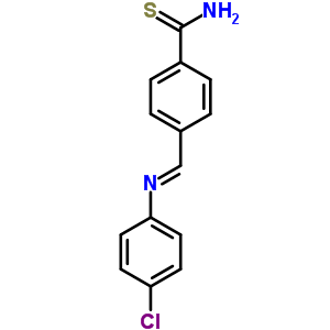 4-[[(4-氯苯基)亚氨基]甲基]-苯硫代甲酰胺结构式_64510-90-3结构式