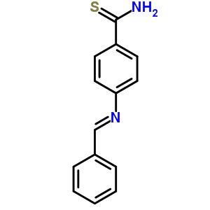 4-[(苯基亚甲基)氨基]-苯硫代甲酰胺结构式_64510-95-8结构式