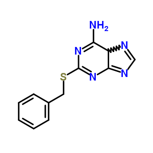 2-[(苯基甲基)硫代]-9H-嘌呤-6-胺结构式_64542-91-2结构式