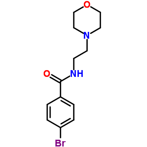 4-溴-N-(2-吗啉-4-基乙基)苯甲酰胺结构式_64544-19-0结构式