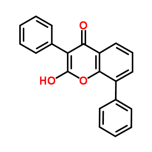 4-羟基-3,8-二苯基-2H-1-苯并吡喃-2-酮结构式_64556-15-6结构式