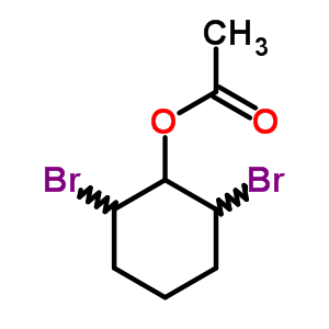 (1a,2b,6b)-(9CI)-2,6-二溴环己醇 乙酸酯结构式_64714-61-0结构式