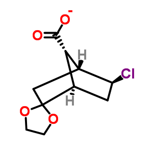 exo-2-氯-5,5-乙烯二氧双环[2.2.1]庚烷核蛋白-7-羧酸结构式_64768-51-0结构式