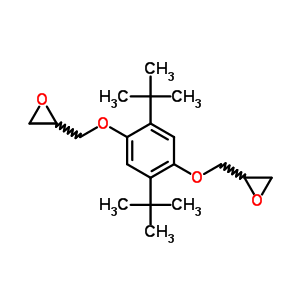 2,2-[[2,5-双(1,1-二甲基乙基)-1,4-亚苯基]双(氧基亚甲基)]双-环氧乙烷结构式_64777-22-6结构式