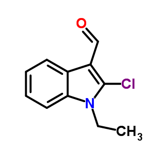 2-氯-1-乙基-吲哚-3-甲醛结构式_64788-54-1结构式