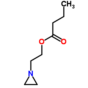2-(1-氮丙啶)乙酯丁酸结构式_6498-80-2结构式