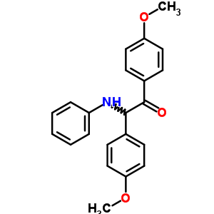 1,2-双(4-甲氧基苯基)-2-(苯基氨基)-乙酮结构式_6510-68-5结构式