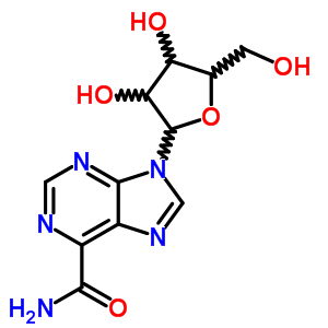 9-b-d-呋核亚硝脲-9H-嘌呤-6-羧酰胺结构式_65134-53-4结构式