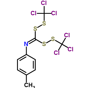 N-(4-甲基苯基)-1,1-双(三氯甲基二磺酰基)甲胺结构式_65331-42-2结构式
