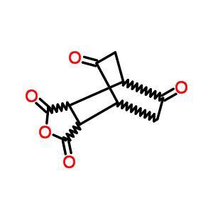 5,7-二氧代-双环[2.2.2]辛烷-2,3-二酸酐结构式_6537-90-2结构式
