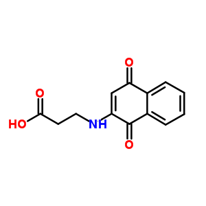 n-(1,4-二氢-1,4-二氧代-2-萘)-B-丙氨酸结构式_6566-44-5结构式