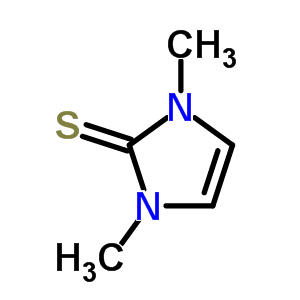 1,3-二甲基-1,3-二氢-2H-咪唑-2-硫酮结构式_6596-81-2结构式