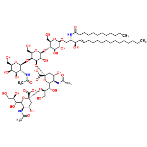 双唾液酸神经节苷脂 GD2结构式_65988-71-8结构式
