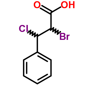 a-溴-b-氯-苯丙酸结构式_6622-79-3结构式