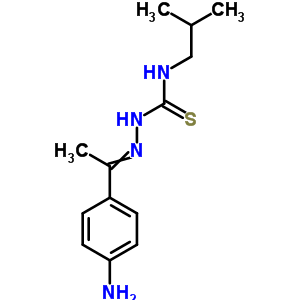 2-[1-(4-氨基苯基)亚乙基]-n-(2-甲基丙基)-肼硫代甲酰胺结构式_6622-88-4结构式