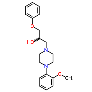 4-(O-methoxyphenyl)-.alpha.-phenoxymethyl-1-piperazineethanolStructure,66307-56-0Structure 4-(O-methoxyphenyl)-.alpha.-phenoxymethyl-1-piperazineethanol Structure,66307-56-0Structure