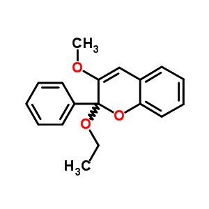 2-乙氧基-3-甲氧基-2-苯基-2H-1-苯并吡喃结构式_6631-19-2结构式