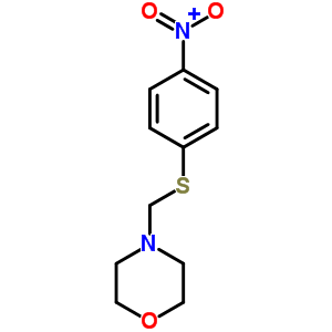 4-[[(4-硝基苯基)硫代]甲基]-吗啉结构式_6631-75-0结构式