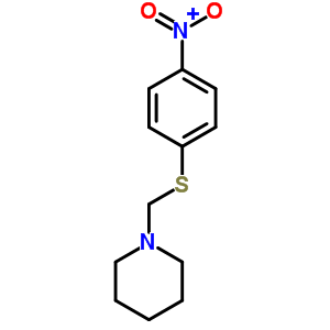 1-[[(4-硝基苯基)硫代]甲基]-哌啶结构式_6631-79-4结构式