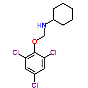 N-[(2,4,6-三氯苯氧基)甲基]环己胺结构式_6631-88-5结构式