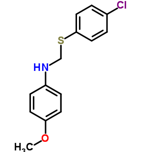 n-[[(4-氯苯基)硫代]甲基]-4-甲氧基-苯胺结构式_6631-99-8结构式