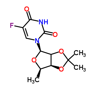5-脱氧-2,3-o-异亚丙基-5-氟尿苷结构式_66335-39-5结构式