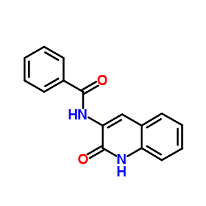 n-(1,2-二氢-2-氧代-3-喹啉)-苯甲酰胺结构式_6635-81-0结构式