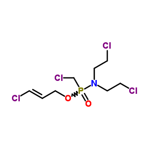 2-氯-N-(2-氯乙基)-N-[氯甲基-[(E)-3-氯-2-丙烯氧基]膦]乙胺结构式_6650-96-0结构式