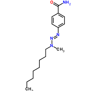 4-(3-甲基-3-辛基-1-三氮杂烯)-苯甲酰胺结构式_66521-49-1结构式