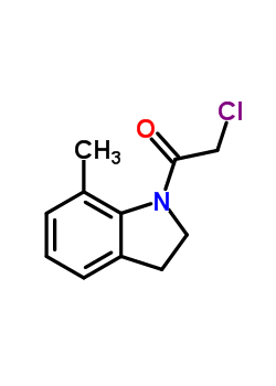 (9ci)-1-(氯乙酰基)-2,3-二氢-7-甲基-1H-吲哚结构式_66624-43-9结构式