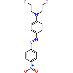 N,N-双(2-氯乙基)-4-(4-硝基苯基)二氮杂烯-苯胺结构式_66710-74-5结构式