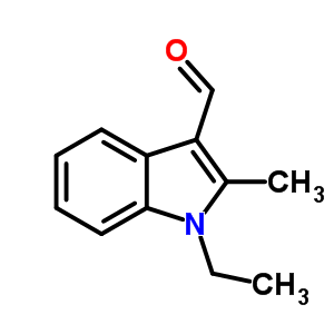 1-乙基-2-甲基-1H-吲哚-3-甲醛结构式_66727-64-8结构式